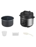 Panela De Pressão Elétrica Midea 4 Litros Mecânica Preta E Inox PPM41 110V