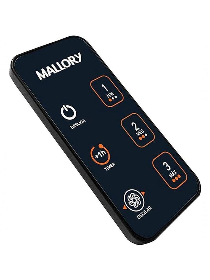 Ventilador De Coluna Mallory Max Control 40Cm Preto E Grafite 220V
