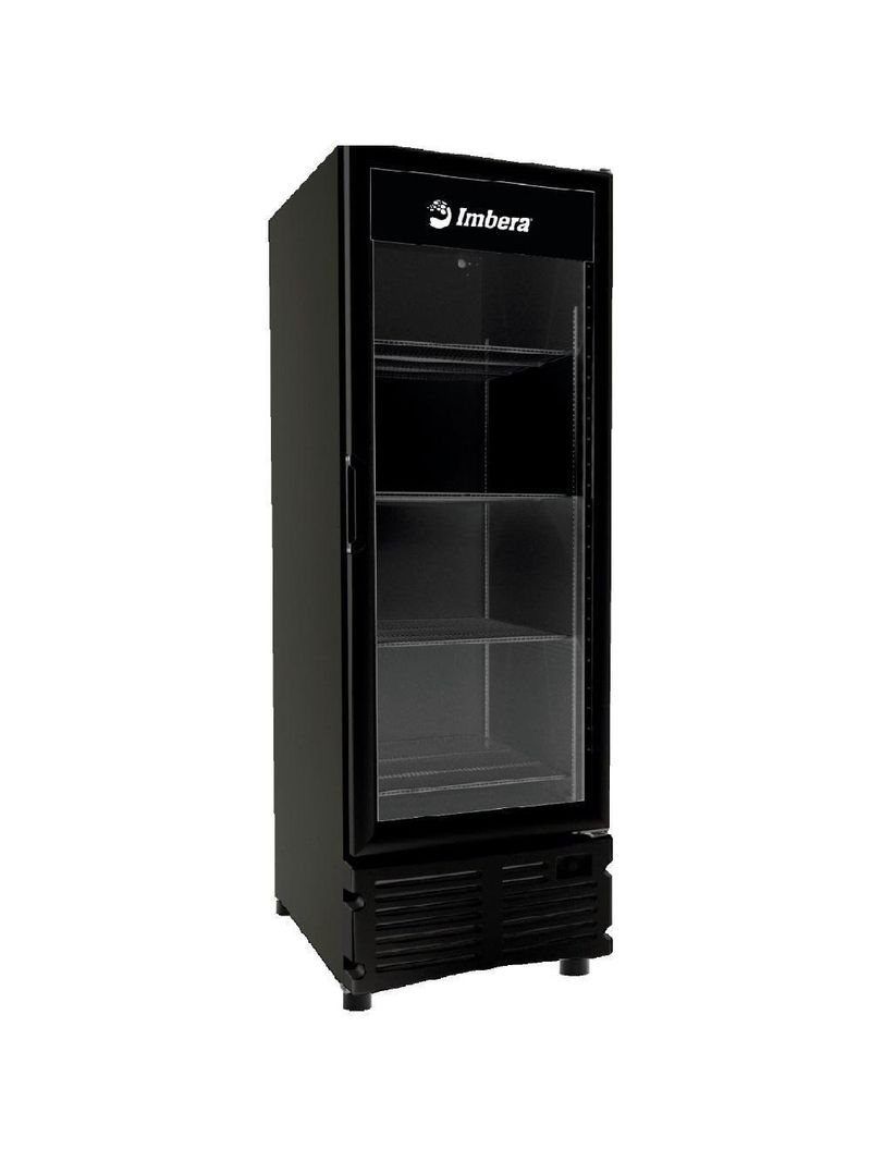 Freezer Vertical Imbera 576L Porta Vidro Preto 220V