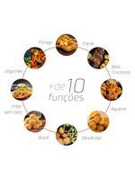 Fritadeira Elétrica Air Fryer Oven HQ 12 Litros 1700W Preto RA 015 110V