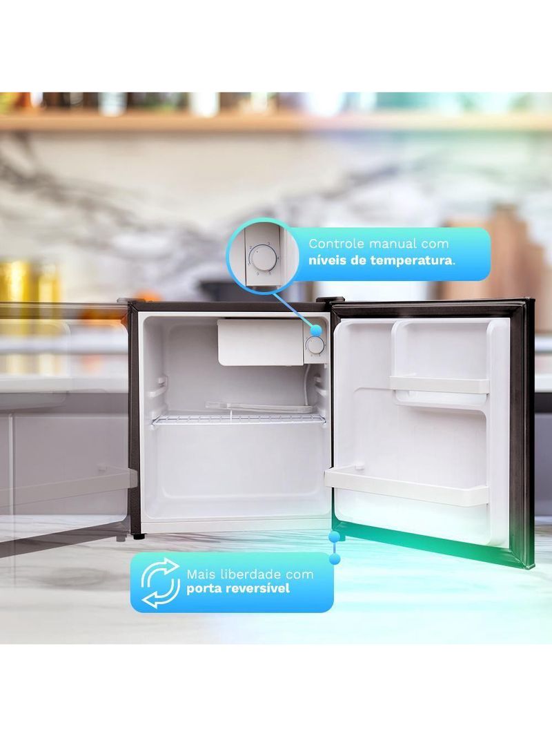 Frigobar HQ 50 Litros Preto HQ-50FB 220V