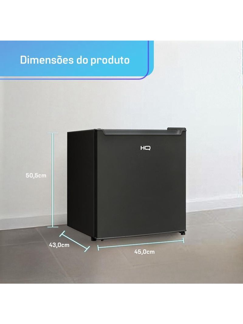 Frigobar HQ 50 Litros Preto HQ-50FB 110V