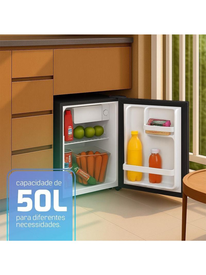Frigobar HQ 50 Litros Preto HQ-50FB 110V