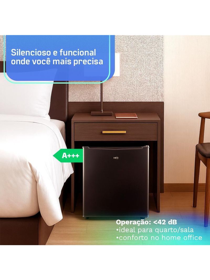 Frigobar HQ 50 Litros Preto HQ-50FB 110V