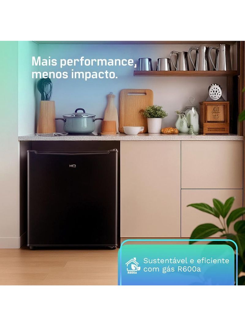 Frigobar HQ 50 Litros Preto HQ-50FB 110V