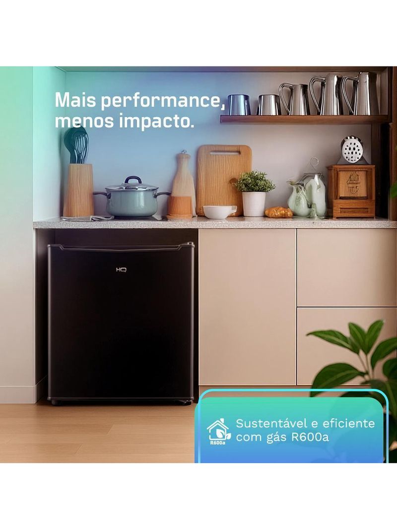 Frigobar Geladeira HQ 47 Litros Preto BC-47 110V