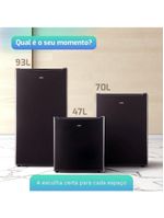 Frigobar Geladeira HQ 47 Litros Preto BC-47 110V