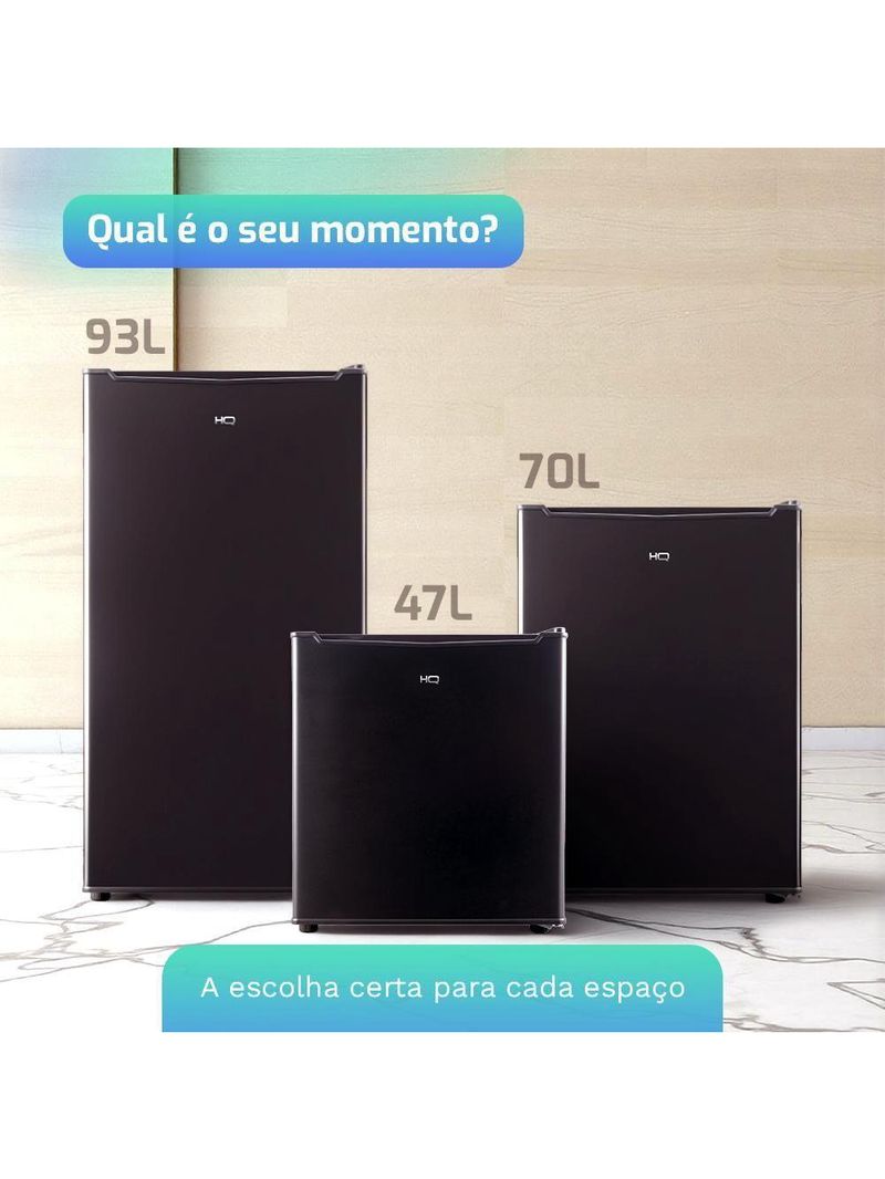 Frigobar Geladeira HQ 47 Litros Preto BC-47 110V