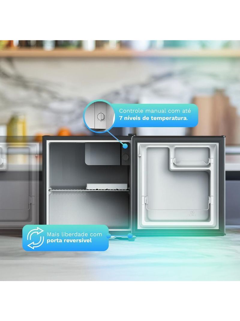 Frigobar Geladeira HQ 47 Litros Preto BC-47 110V