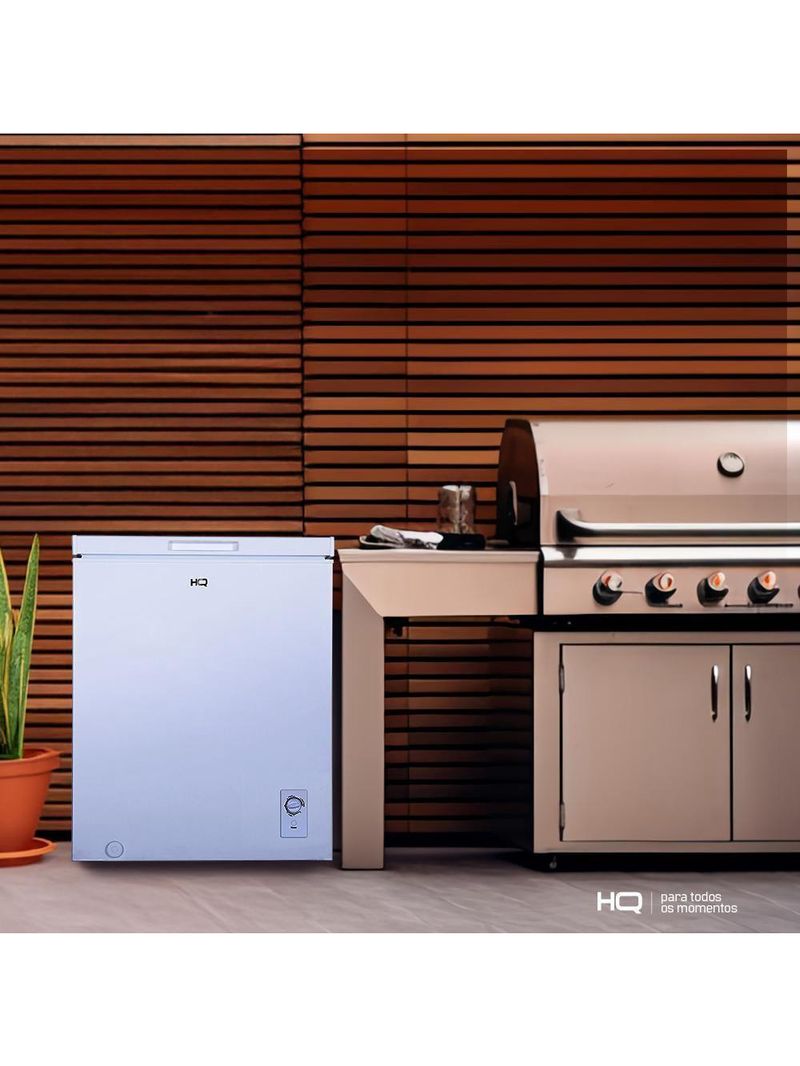 Freezer E Conservador Horizontal HQ 160 Litros Branco HQ-160CFH 220V