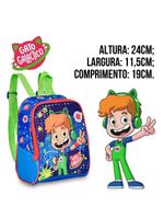 Lancheira Térmica Escolar Gato Galactico Azul E Verde