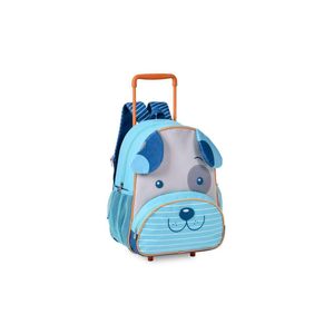 Mochila De Rodinhas Cachorrinho Azul 13 Cp24501b