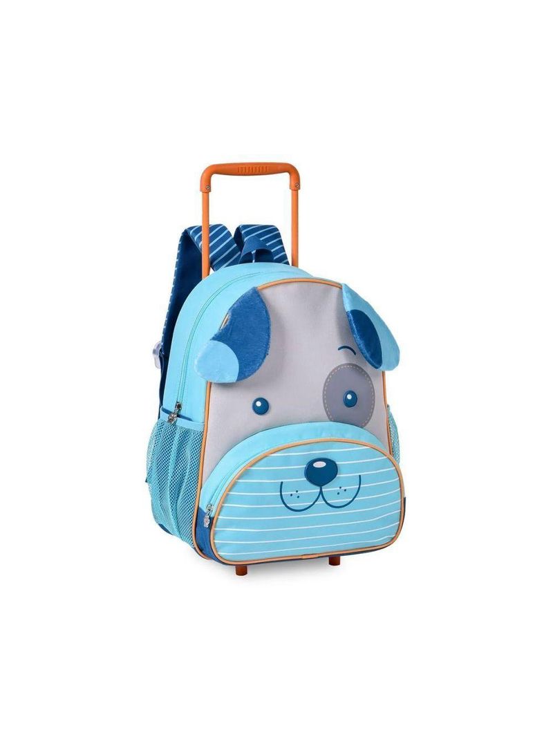 Mochila De Rodinhas Cachorrinho Azul 13 Cp24501b