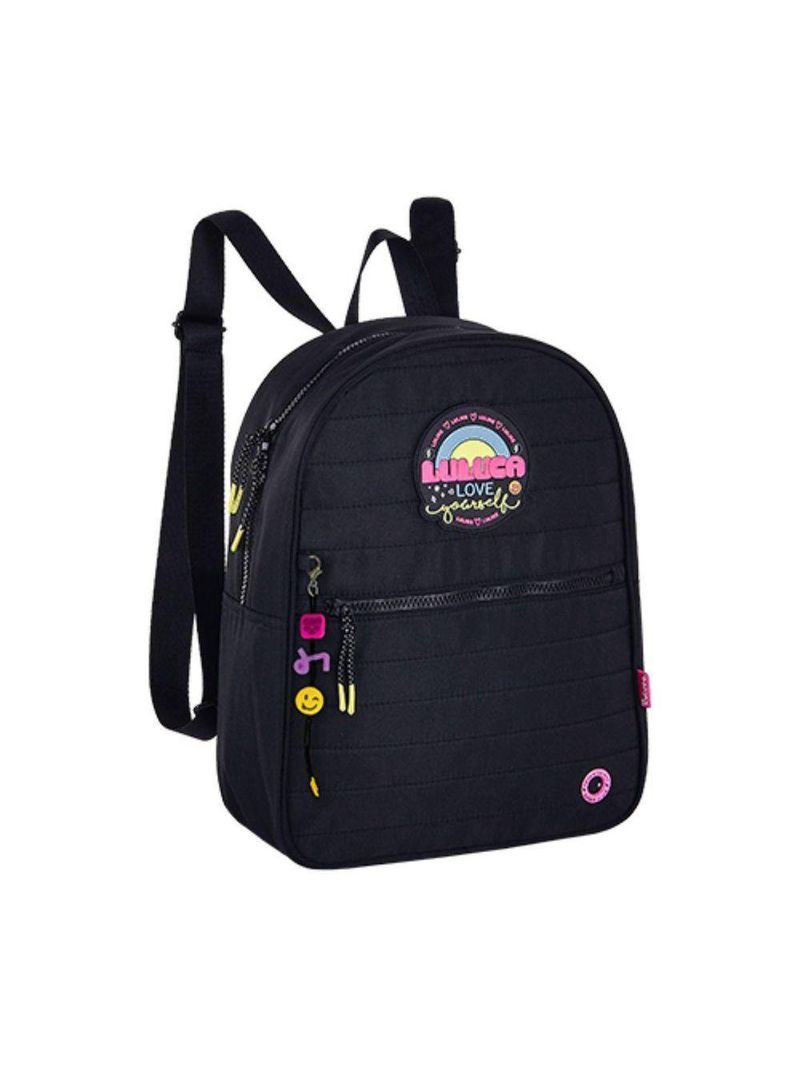 Mochila De Costas Infantil Luluca Love Preta Semax