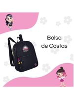 Mochila De Costas Infantil Luluca Love Preta Semax