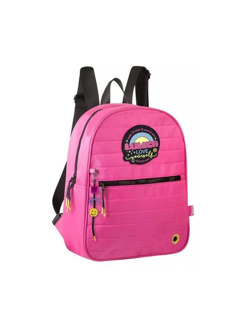 Mochila De Costas Infantil Luluca Love Pink Semax