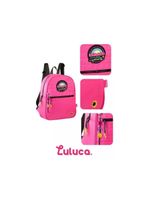 Mochila De Costas Infantil Luluca Love Pink Semax