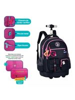 Mochila De Carrinho Oficial Luluca Clio Style Preto - 24634