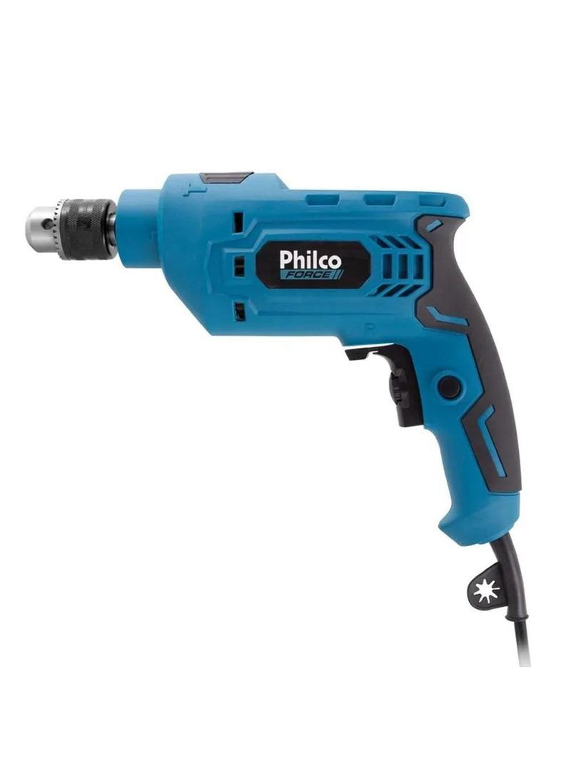Furadeira Philco Force 650w Maleta 99 Acerssórios Azul PFU03MF 127V