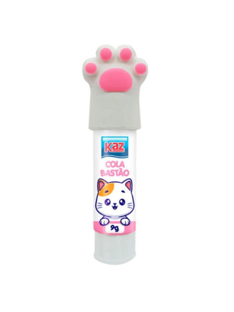 Cola Escolar Bastão Patinhas - Pets - 9g - Kz5017 - Kaz