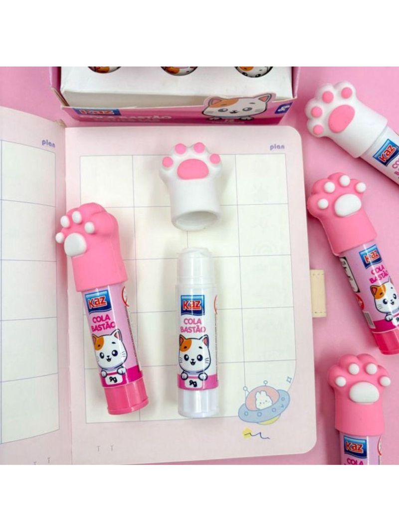 Cola Escolar Bastão Patinhas - Pets - 9g - Kz5017 - Kaz
