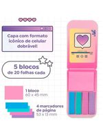Kit Nota Autoadesivas + Marcador De Pagina Holic Flip - Tris