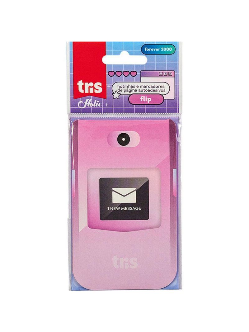 Kit Nota Autoadesivas + Marcador De Pagina Holic Flip - Tris