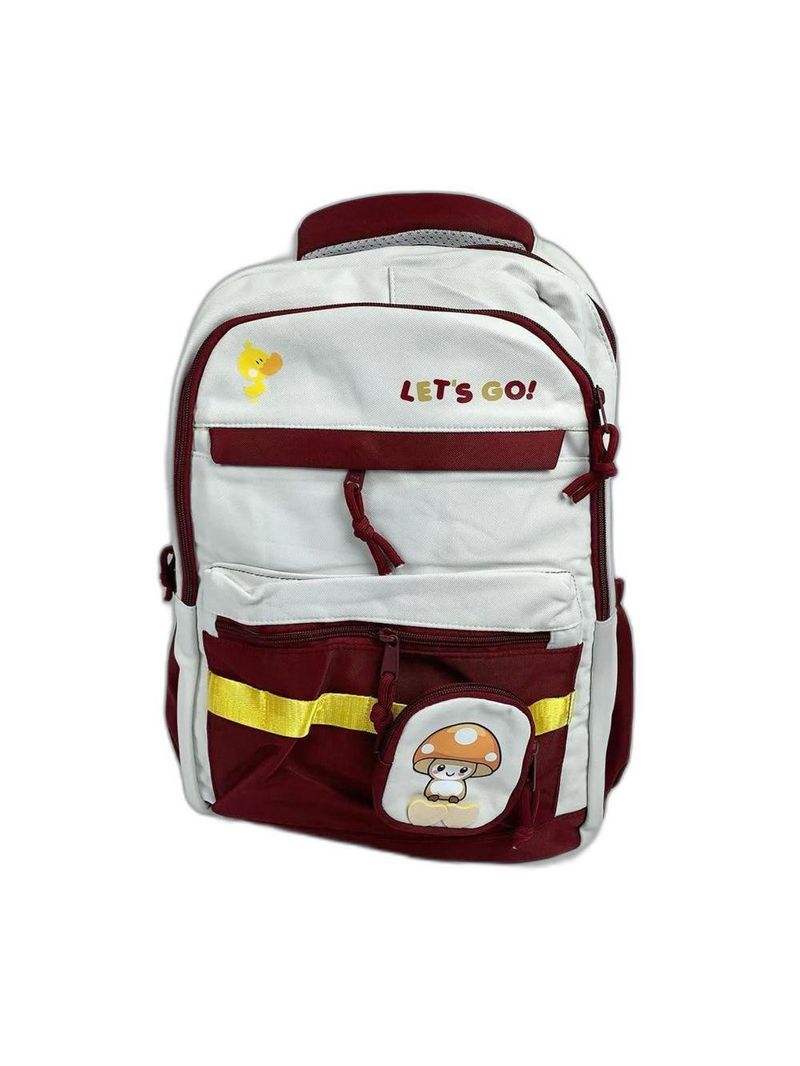 Mochila Escolar Grande Capacidade Para Estudante Feminina Impermeável marrom