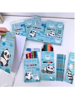 Kit Desenho Artístico Infantil Panda Feliz 29 Peças Fofy