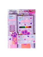 Kit Desenho Artístico Infantil Patinhas Com 27 Peças Fofy