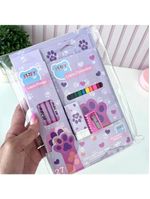 Kit Desenho Artístico Infantil Patinhas Com 27 Peças Fofy