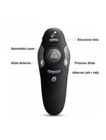 Caneta Laser Apresentador De Slide Sem Fio Alcance 30m