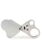 Lupa Bolso Lente Dupla Ampliação 30x22mm E 60x12mm