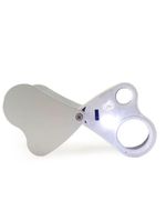 Lupa Bolso Lente Dupla Ampliação 30x22mm E 60x12mm