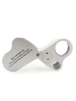 Lupa Bolso Lente Dupla Ampliação 30x22mm E 60x12mm