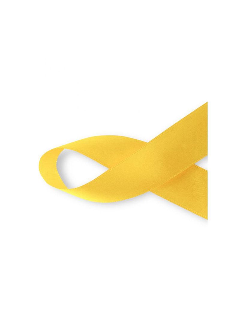 Fita De Cetim Tecida -10 Metros/15 Mm/amarelo Gema Nº 59