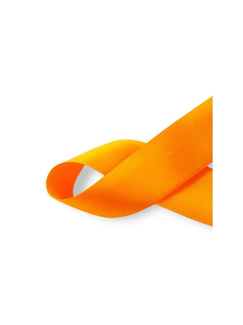 Fita De Cetim Tecida -10 Metros/15 Mm/laranja Nº 37