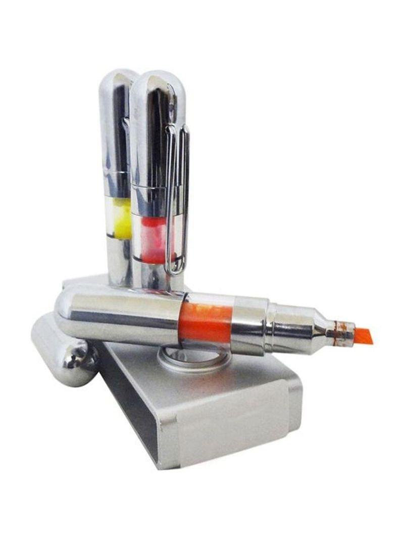 Caneta Marca Texto 36 Canetas E 12 Suporte Casa