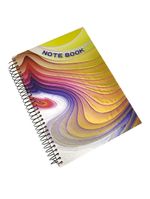 Caderno Agenda 3d Capa Dura 190 Folhas Espiral Volta Aulas