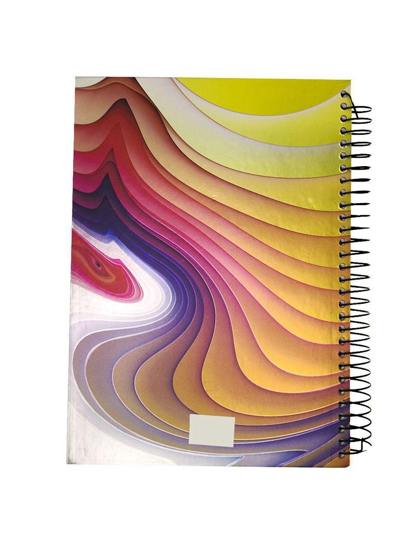 Caderno Agenda 3d Capa Dura 190 Folhas Espiral Volta Aulas