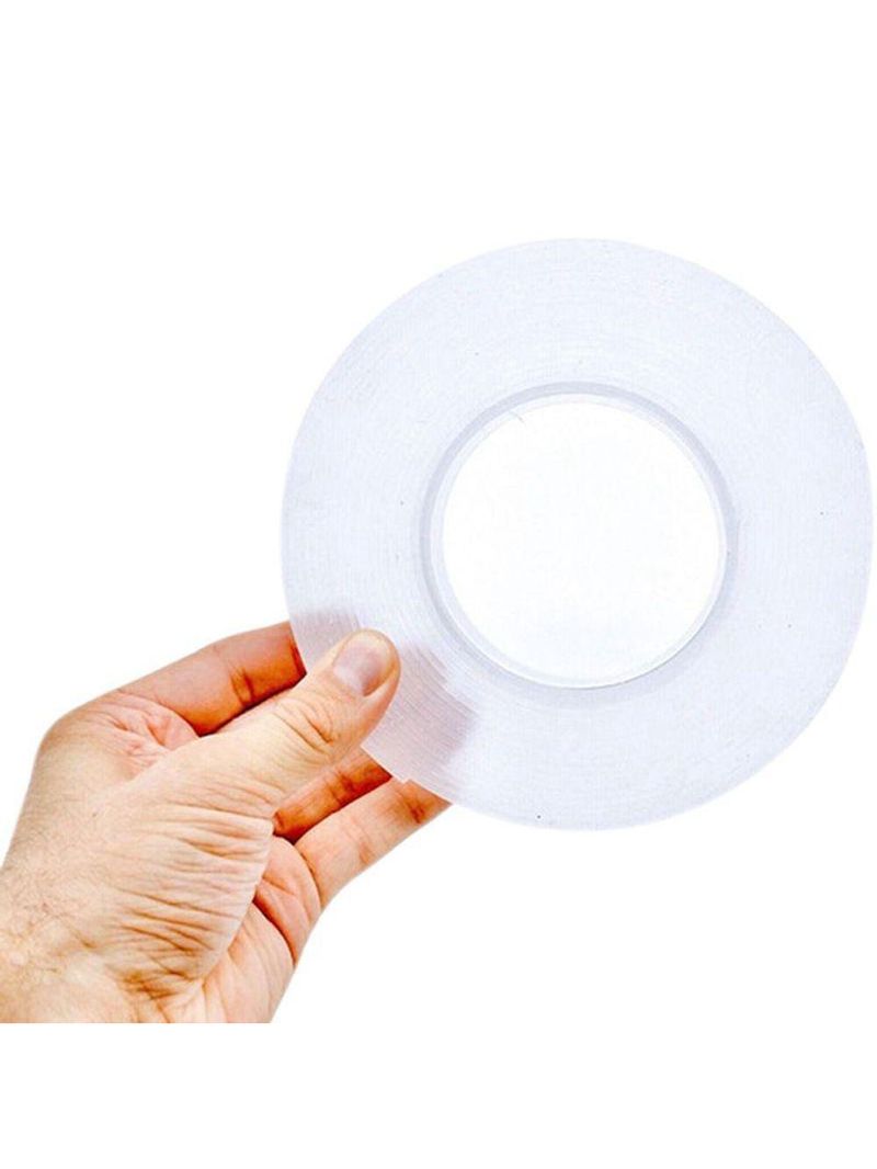 Fita Adesiva Dupla Face Nano Pu Gel 1 Metro Transparente