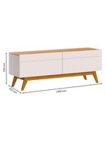 Rack Bancada Classic 2 Gavetas 14 Off White Nature - Imcal
