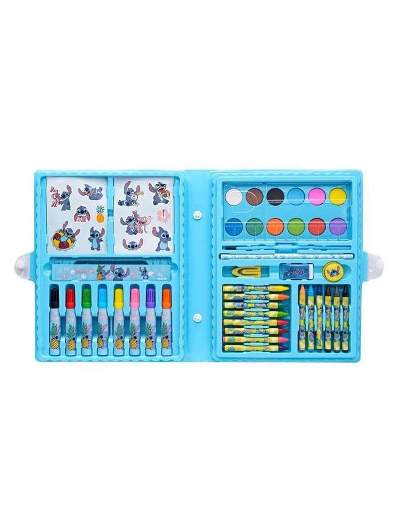 Estojo Maleta De Pintura Infantil Stitch 31331 Azul - Molin