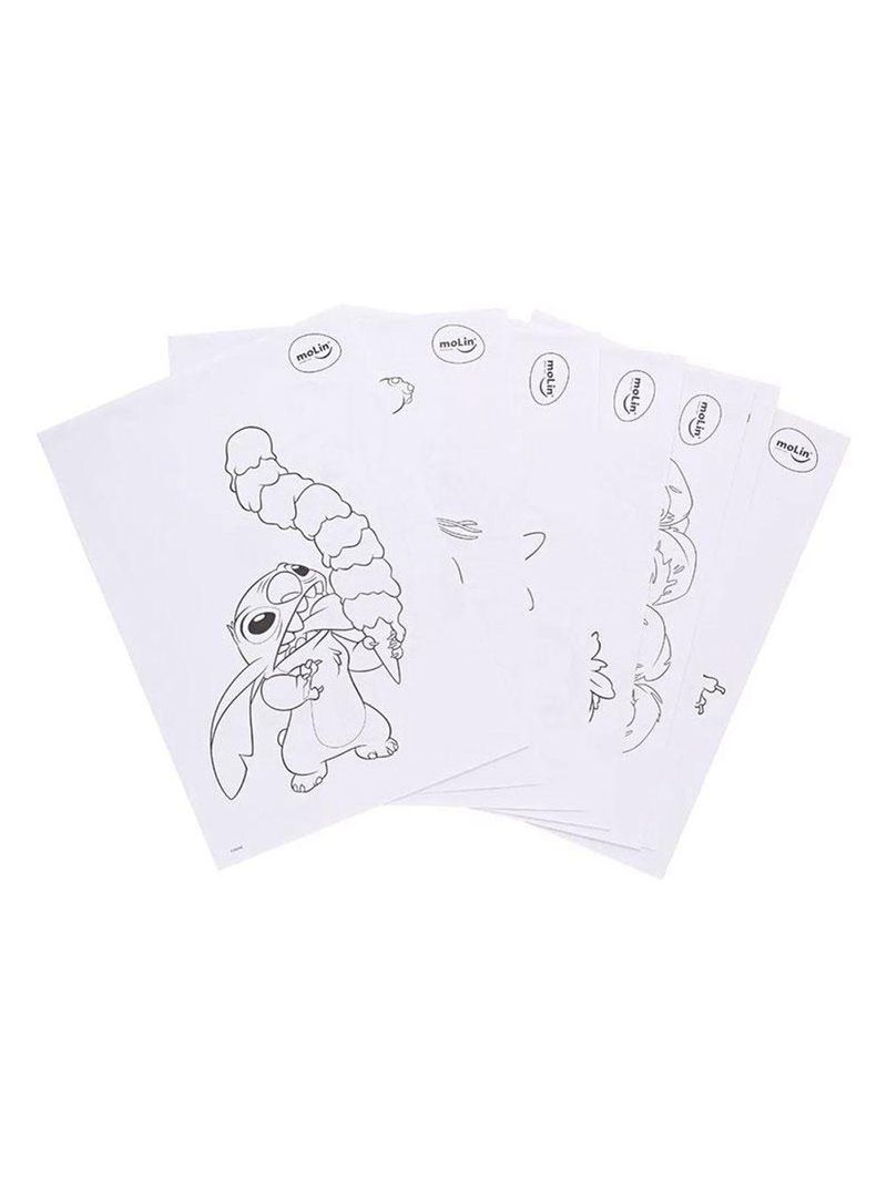 Estojo Maleta De Pintura Infantil Stitch 31331 Azul - Molin