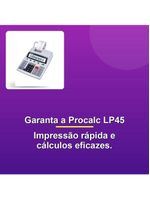 Procalc Calculadora Impressão Lp45 Bivolt