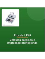 Procalc Calculadora Impressão Lp45 Bivolt
