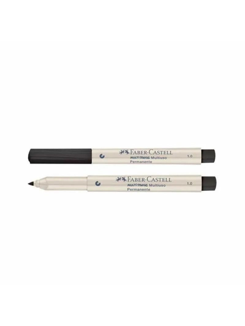 Marcador Multimark Permanente 10 Preto E Branco Faber-castell