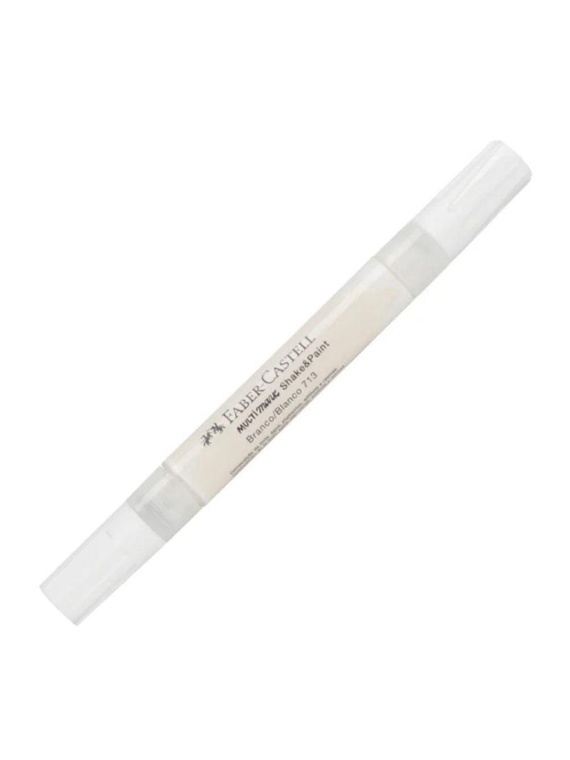 Marcador Multimark Criativo Shake & Paint 2 Em 1 Faber-castell (1 Unidade) Branco