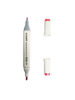 Kit Marcador Artístico Duas Pontas Com Estojo Zíper Leonora 24 Cores