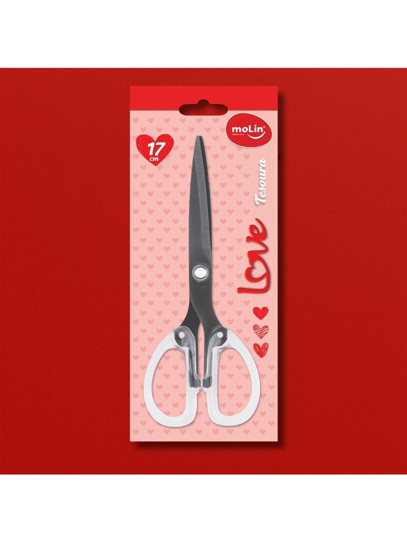 Tesoura 17cm Black Titanium Love Molin